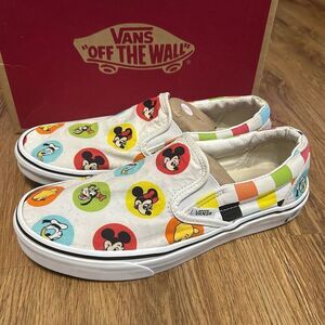 VANS Disney Character Theme rare slip on shoes sneakers men’s 8